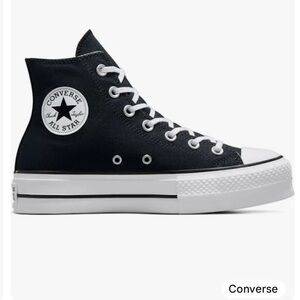 Converse Women's Black High-Top Sneakers Platform